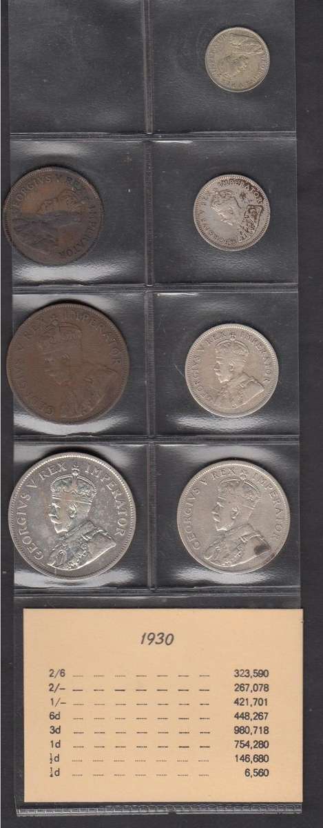 Union of South Africa: Coin set of 1930