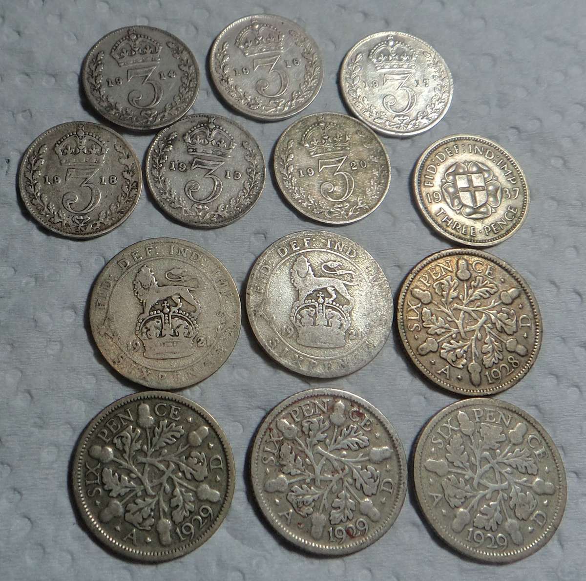 Collection of Silver Coins of Great Britain