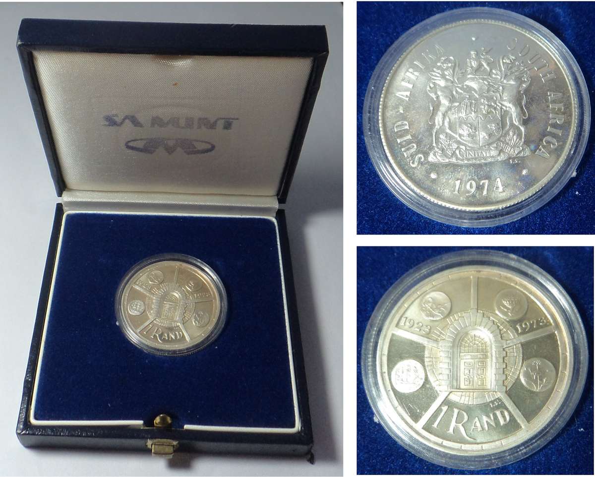 1974 Boxed Proof Silver R1 (SA Mint)