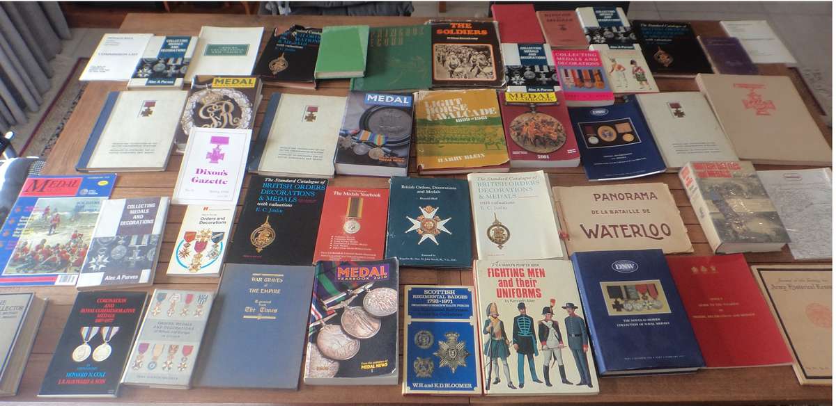 Private Collection Only: Books on Military Medals & Others