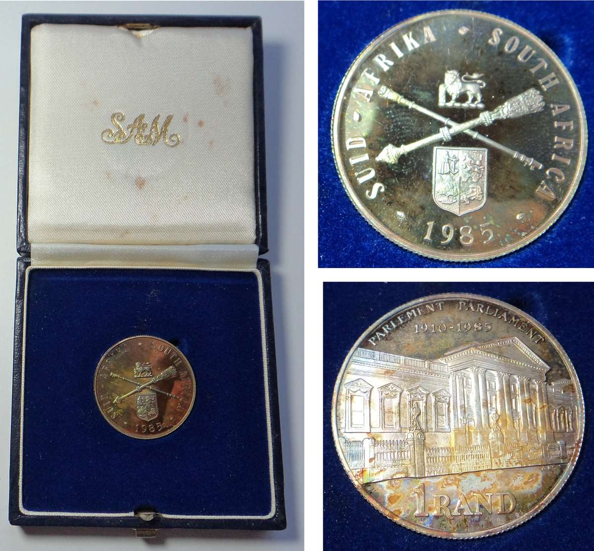 RSA: Proof Silver R1 of 1985 (Parliament)