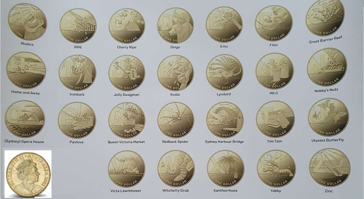 Australia: The Alphabet Collection of 26 Dollars 2021