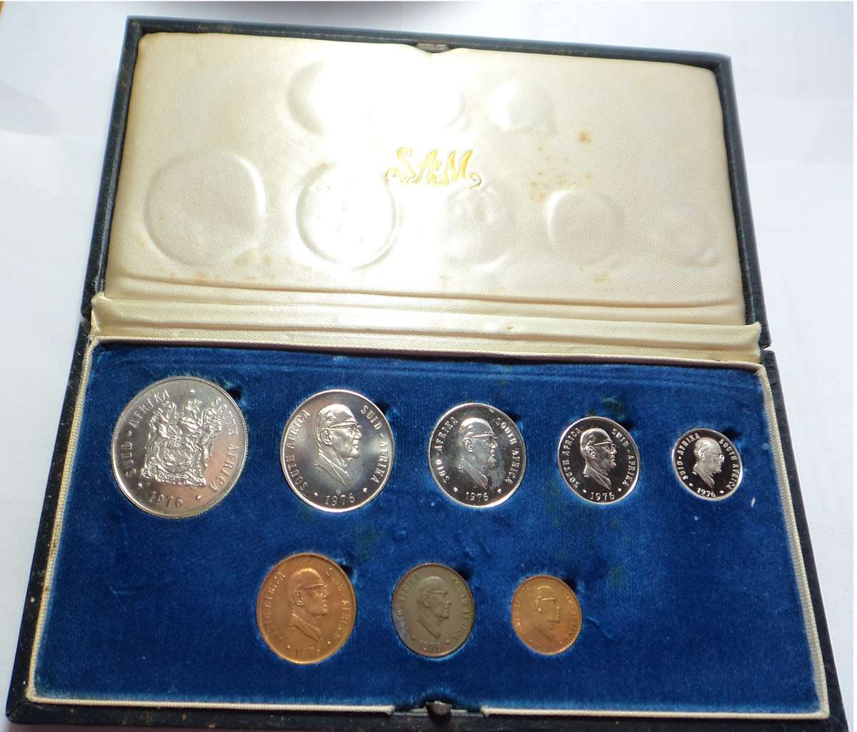 RSA Proof set of 1976 (3 sets available in blue boxes)