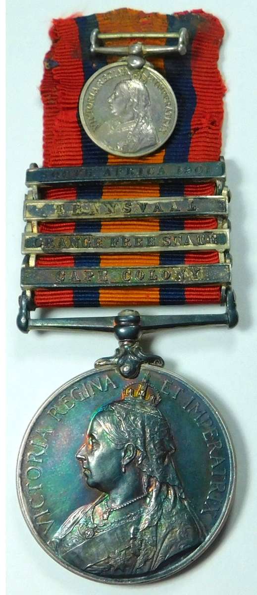 Queen's Medal to 827. L. Corpl. C. Thomas, Rly: Pnr. Regt.