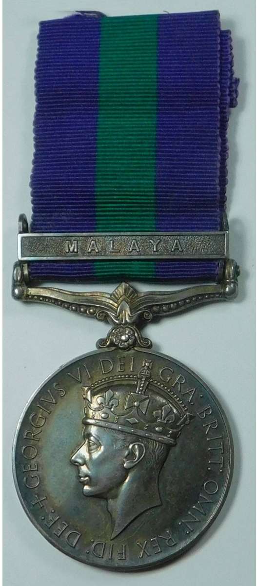 General Service Medal (Malaya Clasp) to a Woman