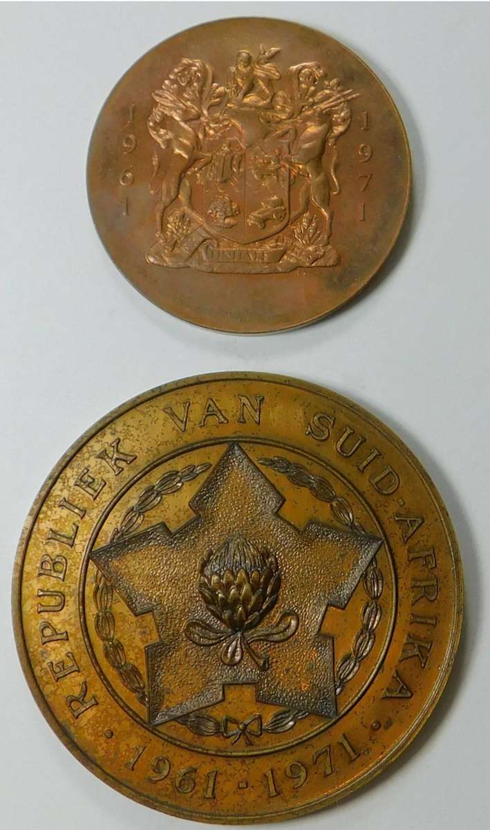 Two RSA 10-Year Medals (1961-1971)