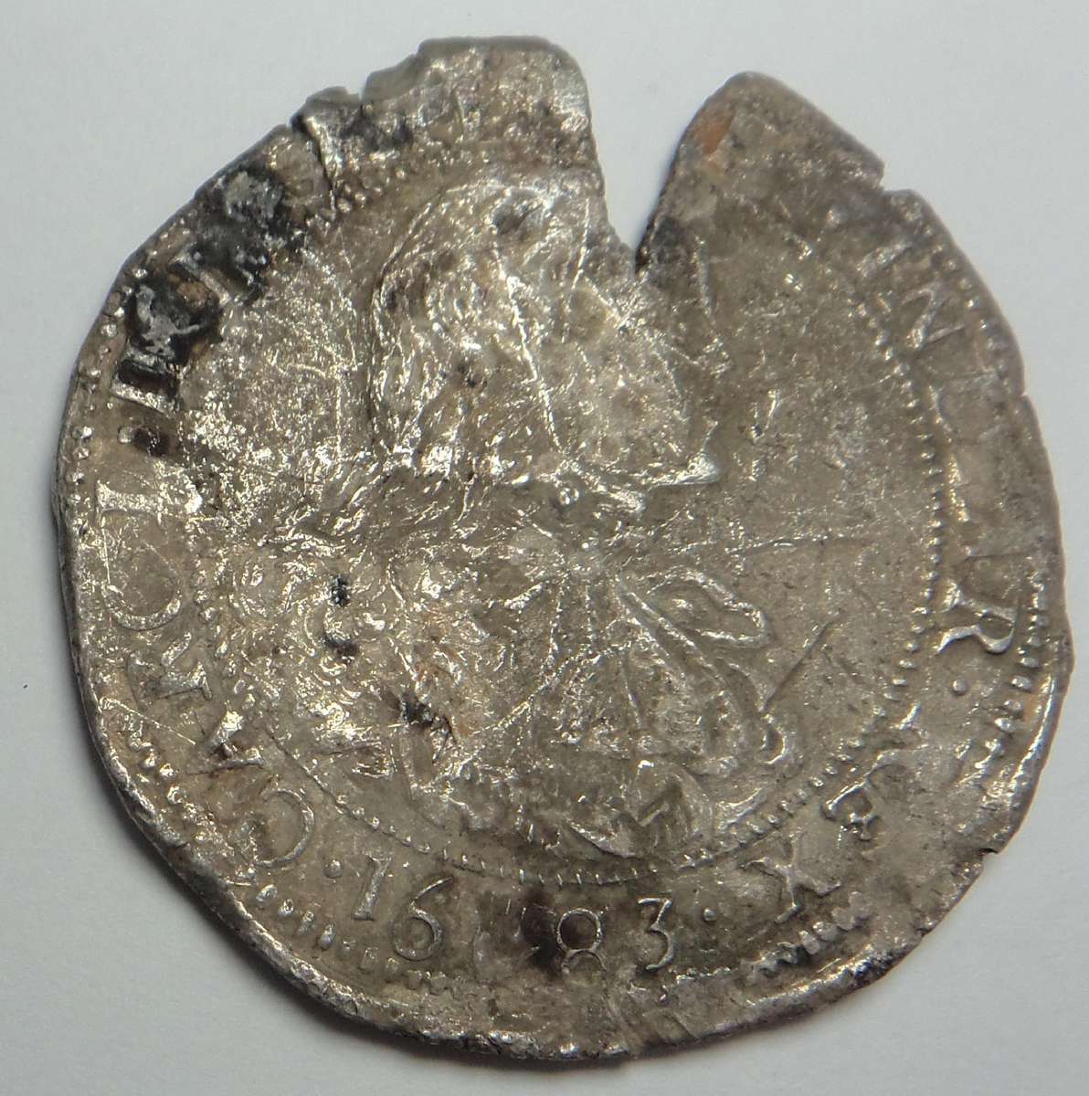 Silver Ducatoon of 1683 from the Merensteijn Shipwreck