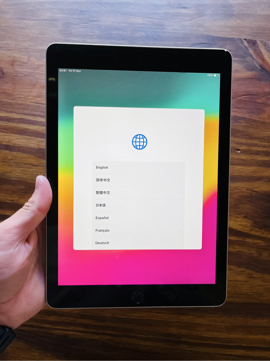 Apple iPad 7 with 1 year Apple warranty