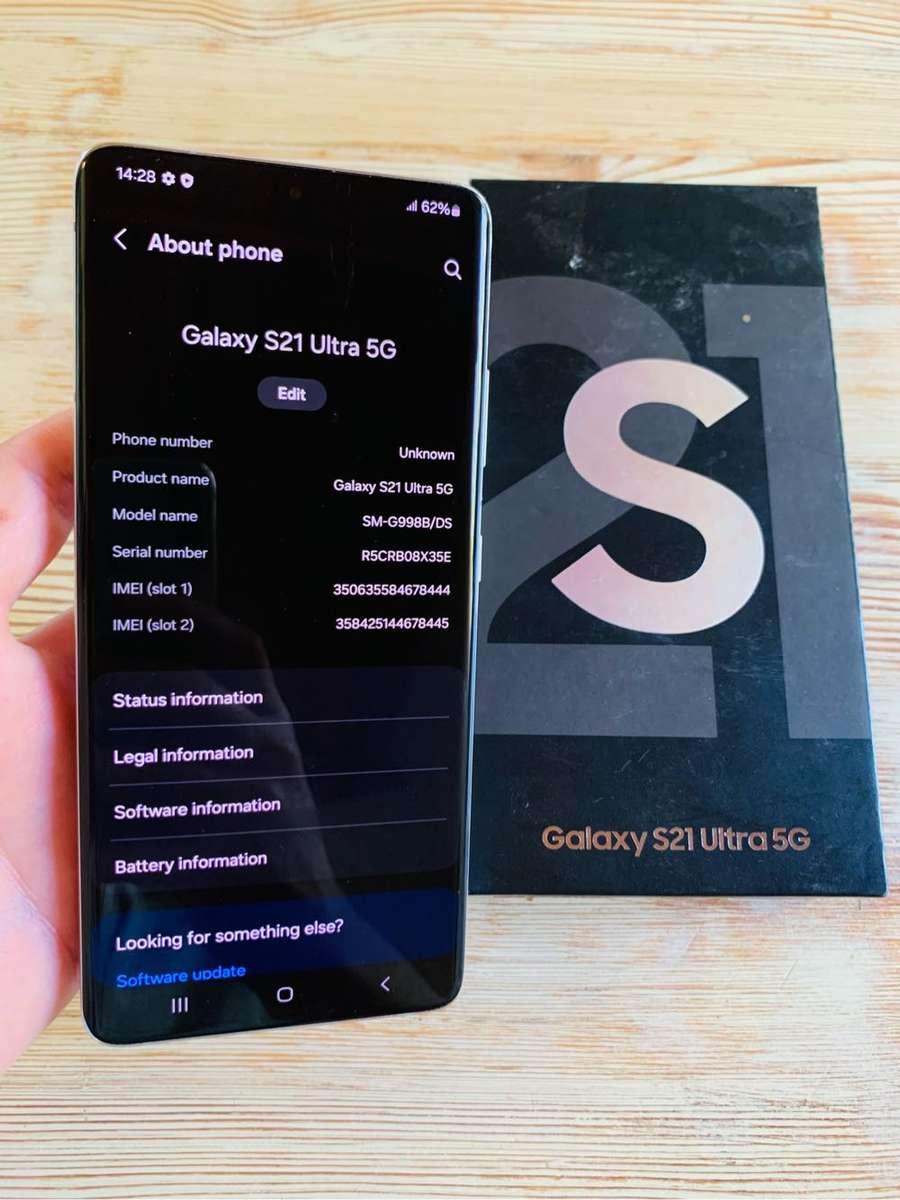 Samsung S21 Ultra 5g with box