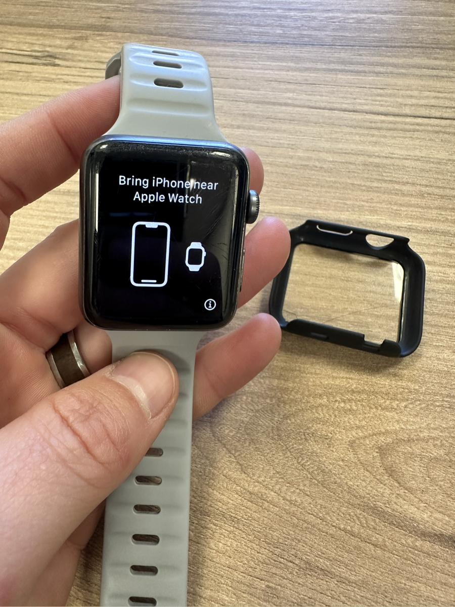 Apple Watch with cover