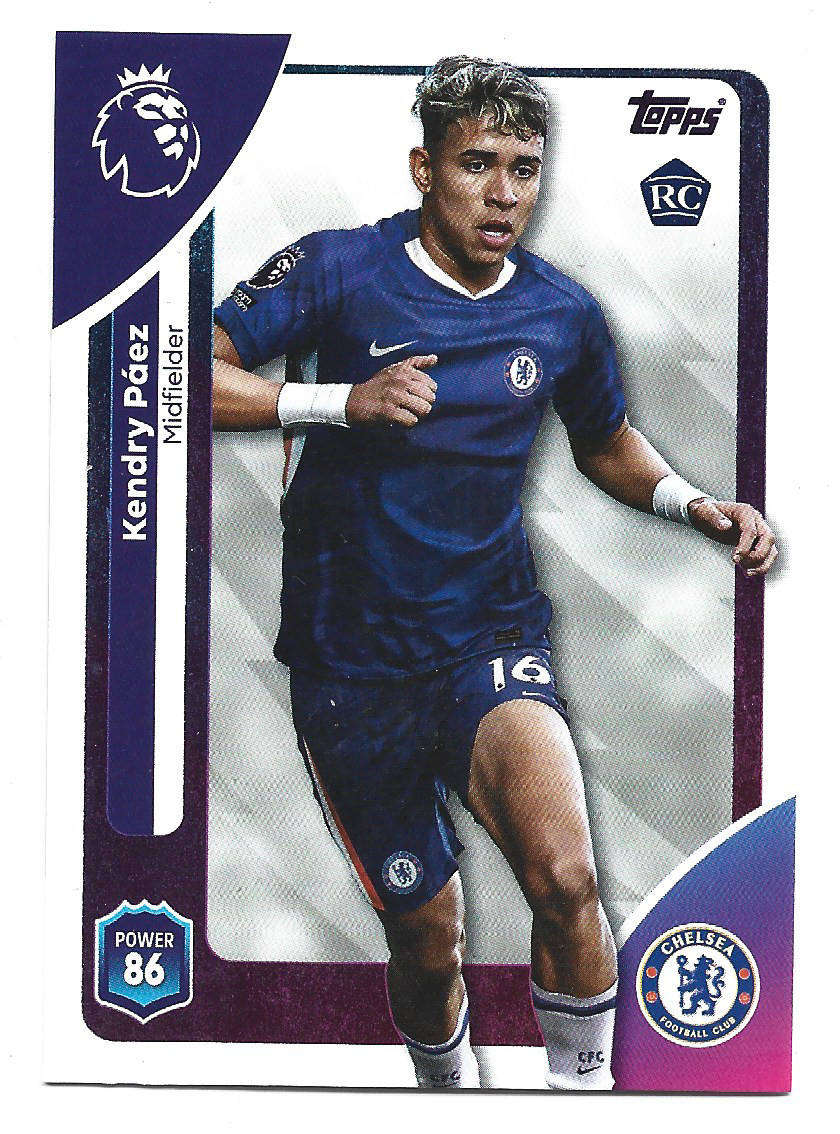 KENDRY PAEZ (Chelsea) - TOPPS Premier League Premium 2025/26 - ROOKIE Trading Card 101
