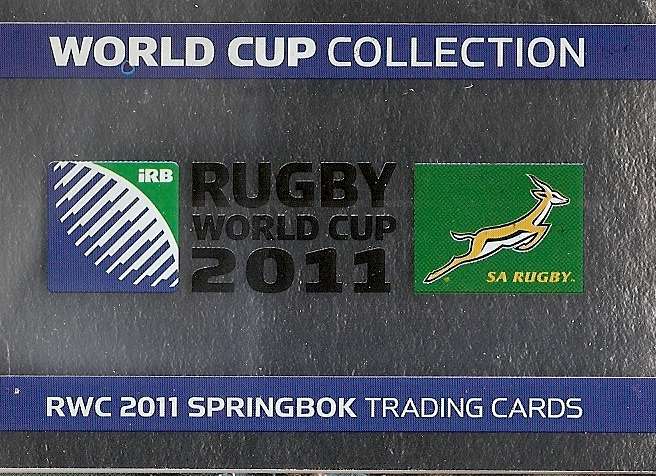 2011 BIG BALL RUGBY WORLD CUP COLLECTION - FOIL "COLLECTION LOGO" TRADING CARD 010