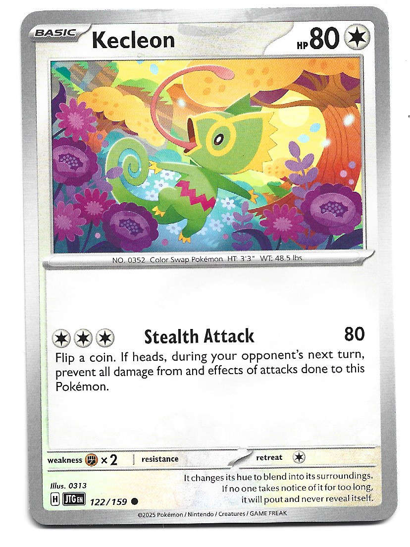 KECLEON - COMMON  122/159 POKEMON TCG JOURNEY TOGETHER TRADING CARD