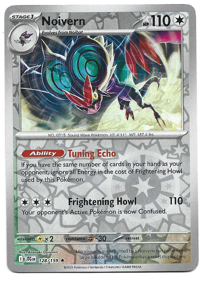NOIVERN - REVERSE HOLO  128/159 POKEMON TCG JOURNEY TOGETHER TRADING CARD