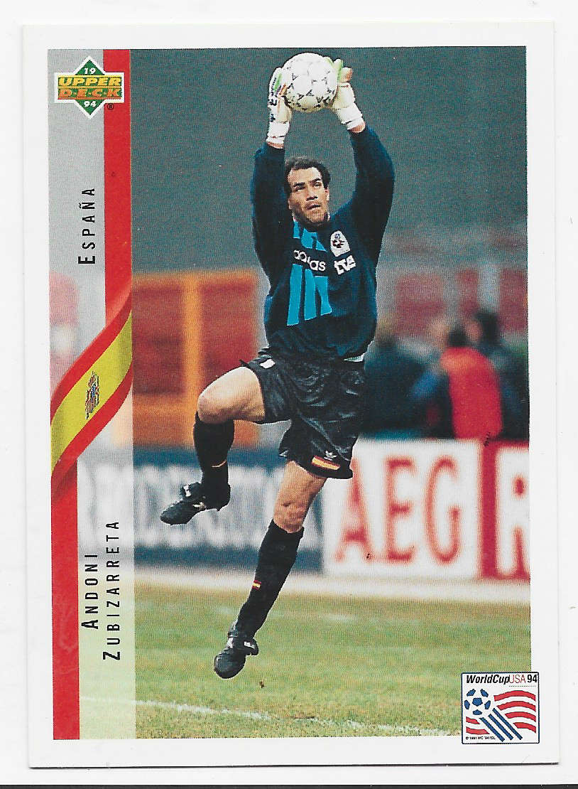 ANDONI ZUBIZARRETA (Spain) - Upper Deck FIFA WORLD CUP 1994 USA PREVIEW   - TRADING CARD 151