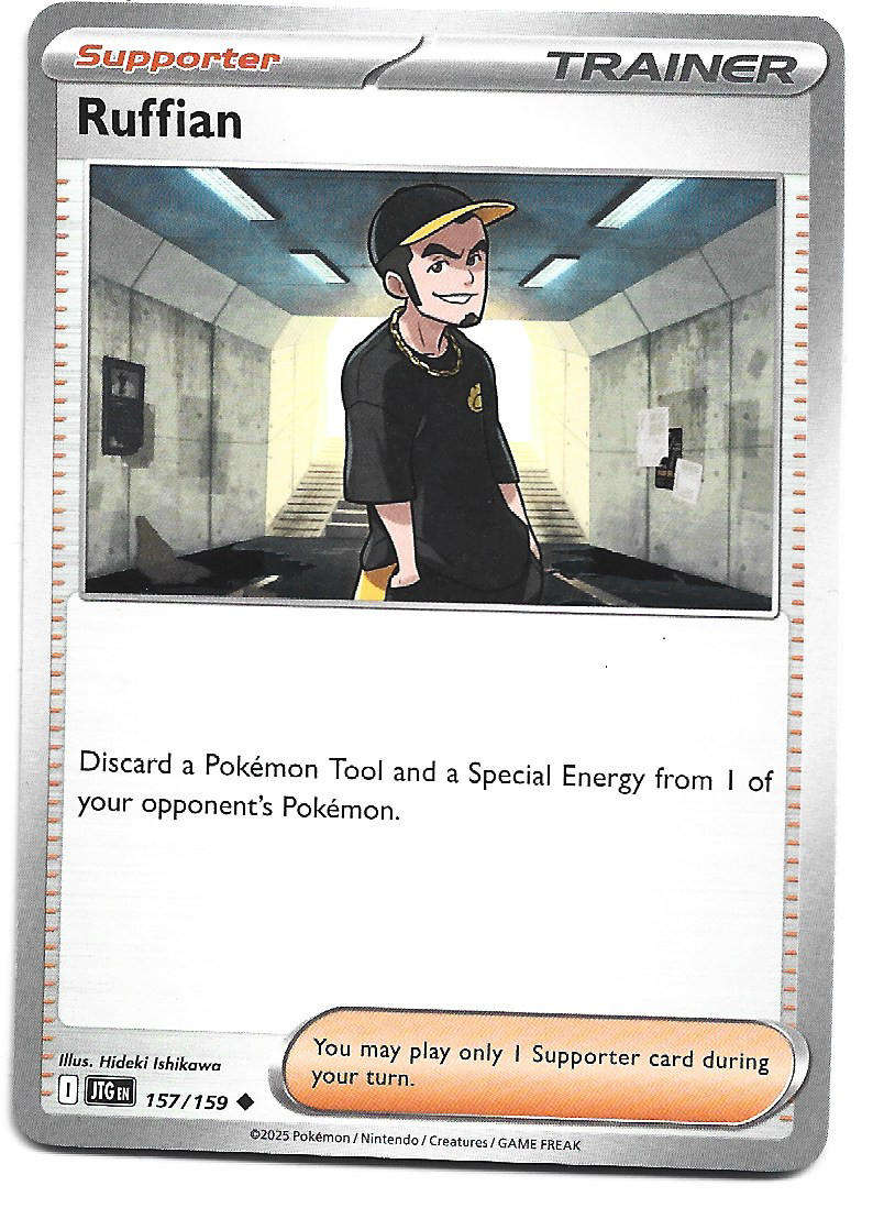 RUFFIAN - UNCOMMON  157/159 POKEMON TCG JOURNEY TOGETHER TRADING CARD