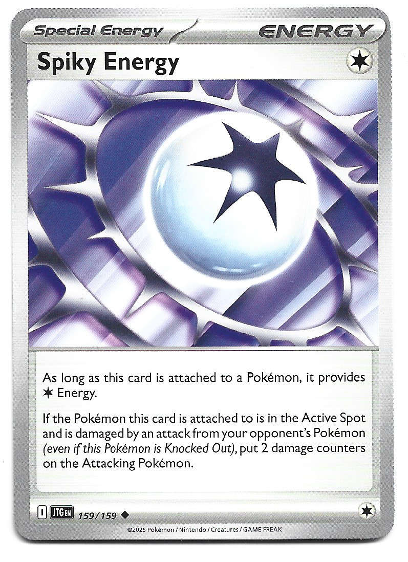 SPIKY ENERGY - UNCOMMON  159/159 POKEMON TCG JOURNEY TOGETHER TRADING CARD