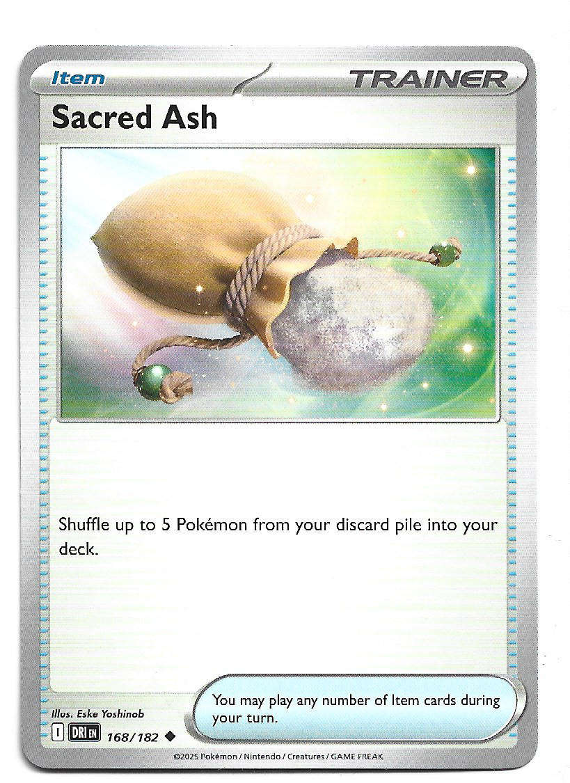 SACRED ASH - UNCOMMON  168/182  POKEMON TCG DESTINED RIVALS TRADING CARD