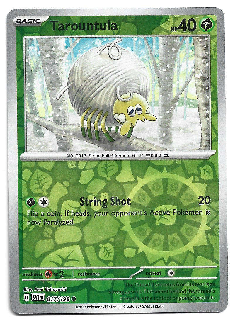 TAROUNTULA - REVERSE HOLO  17/198 POKEMON TCG SCARLET & VIOLET TRADING CARD