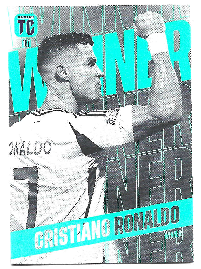 CRISTIANO RONALDO - PANINI `TOP CLASS` 2025 COLLECTION - FOIL WINNER TRADING CARD 187
