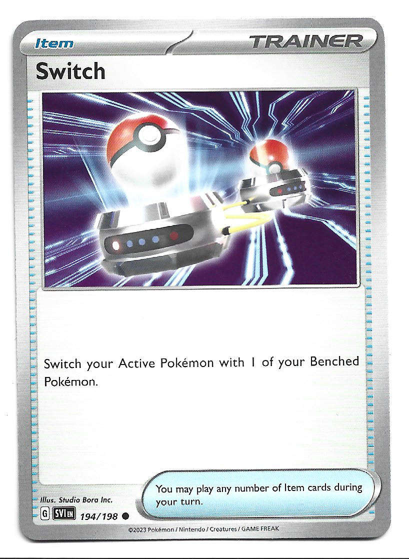 SWITCH - COMMON  194/198  POKEMON TCG SCARLET & VIOLET TRADING CARD