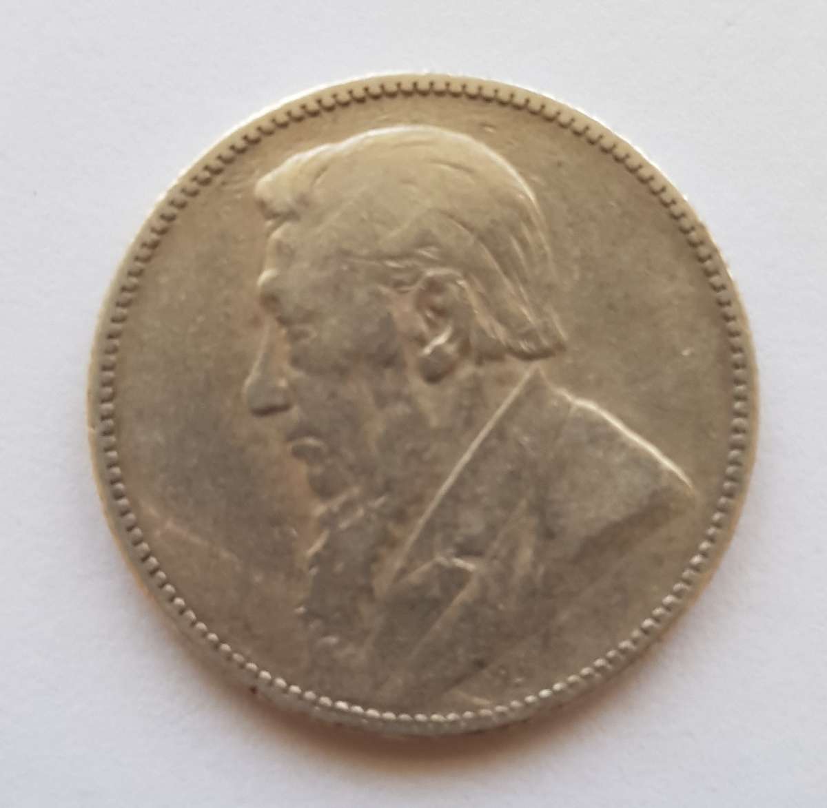 ZAR MINT - 1 Shilling .925 Sterling Silver 1895  Paul Kruger in Fine condition