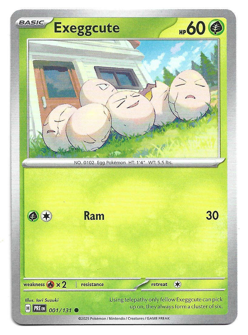 EXEGGCUTE - COMMON  1/131 POKEMON TCG PRISMATIC EVOLUTIONS  TRADING CARD