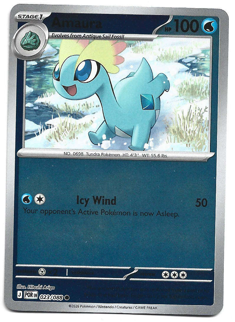 AMAURA - REVERSE HOLO  23/88 POKEMON TCG ME PERFECT ORDER TRADING CARD