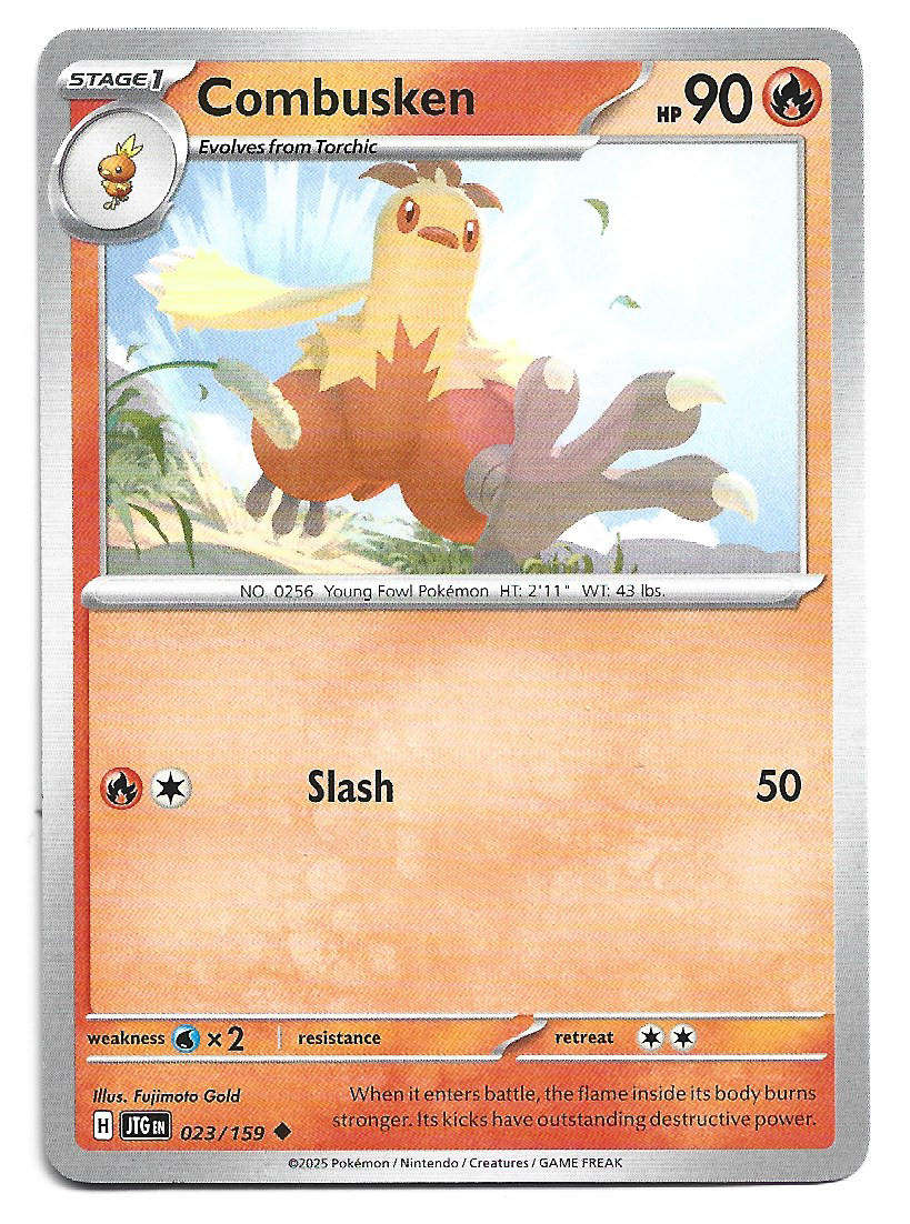 COMBUSKEN - COMMON  23/159 POKEMON TCG JOURNEY TOGETHER TRADING CARD