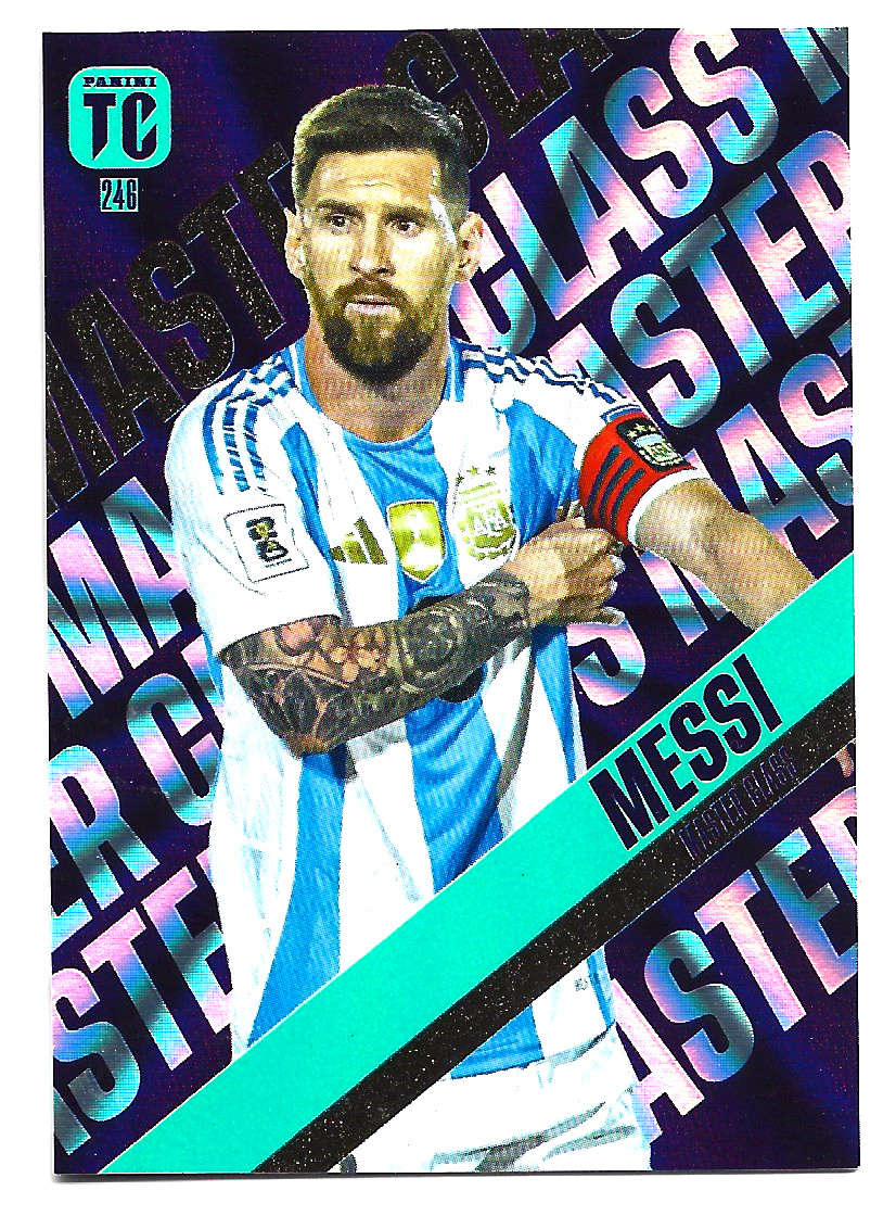 LIONEL MESSI - PANINI `TOP CLASS` 2025 COLLECTION - FOIL MASTERCLASS TRADING CARD 246