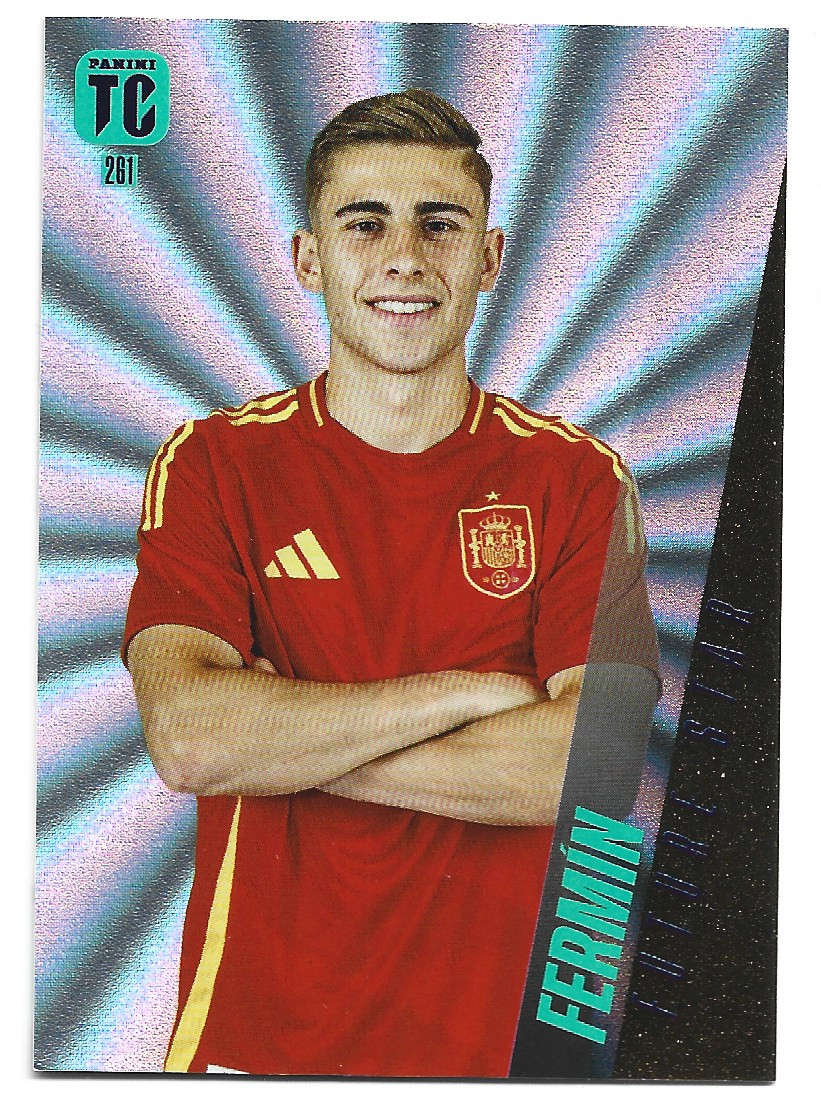 FERMIN - PANINI `TOP CLASS` 2025 COLLECTION - FOIL FUTURE STAR TRADING CARD 261