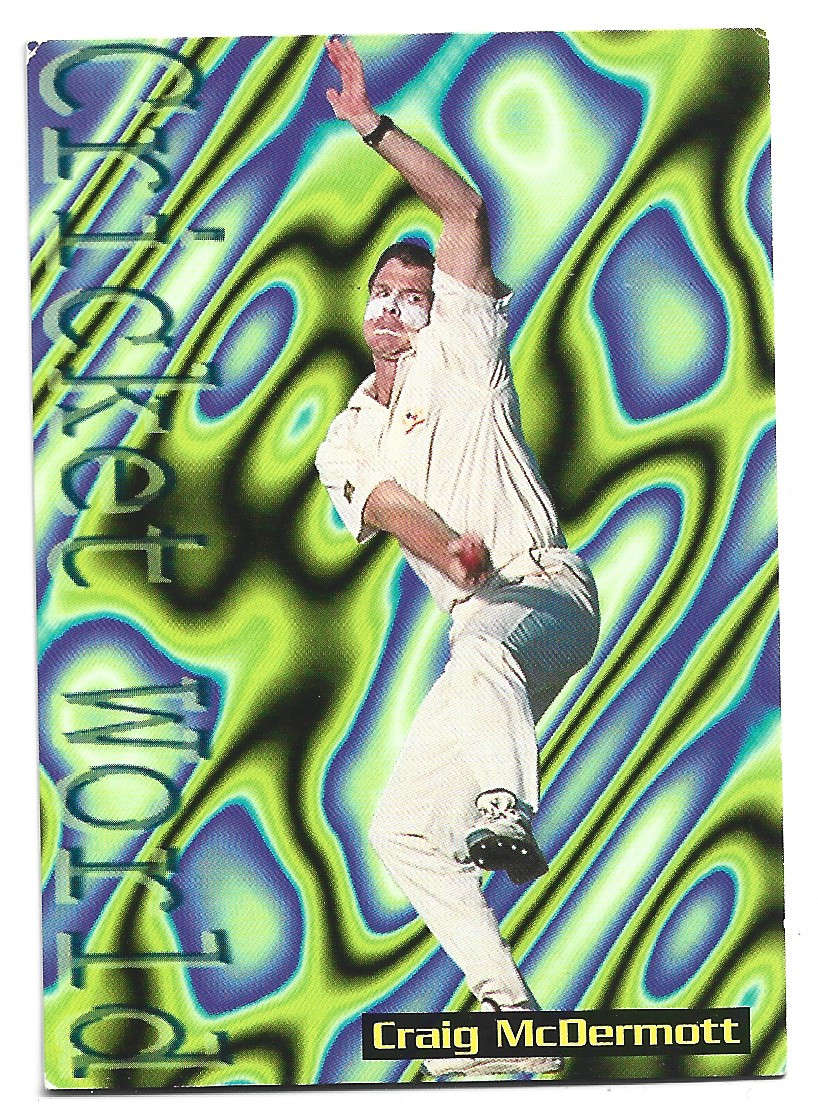 CRAIG McDERMOTT (Australia) - 1996 SPORTS DECK CRICKET CARD COLLECTION -  TRADING CARD 27
