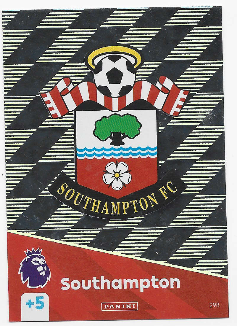 SOUTHAMPTON FC -  PANINI English Premier League 2024/25 - FOIL "CLUB LOGO" TRADING CARD 298