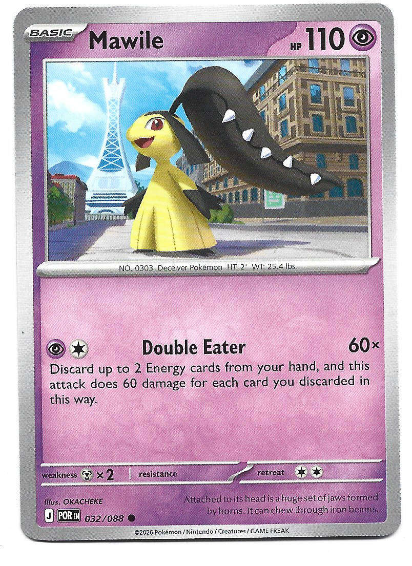 MAWILE - COMMON  32/88 POKEMON TCG ME PERFECT ORDER TRADING CARD
