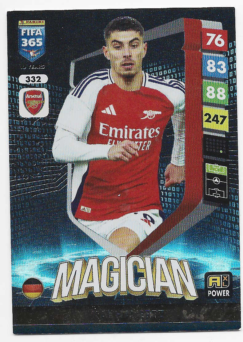 KAI HAVERTZ - PANINI FIFA 365 COLLECTION 2025 - FOIL "MAGICIAN" TRADING CARD 332