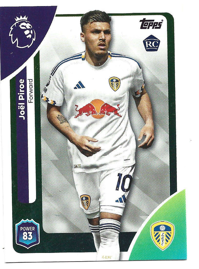 JOEL PIROE (Leeds) - TOPPS Premier League Premium 2025/26 - ROOKIE Trading Card 339