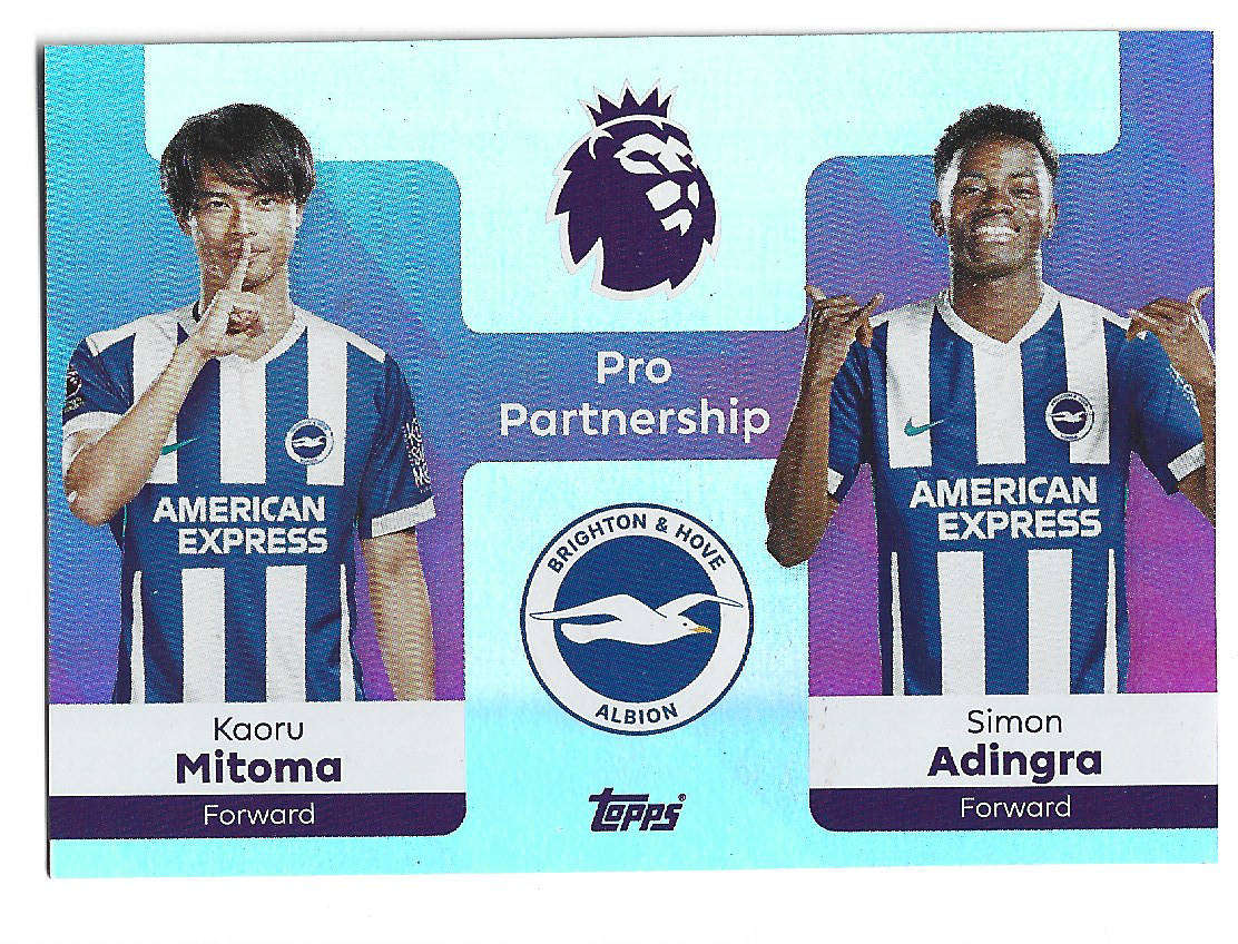 BRIGHTON HOVE - TOPPS Premier League Premium 2025/26 - "PRO PARTENERSHIP" Trading card 365
