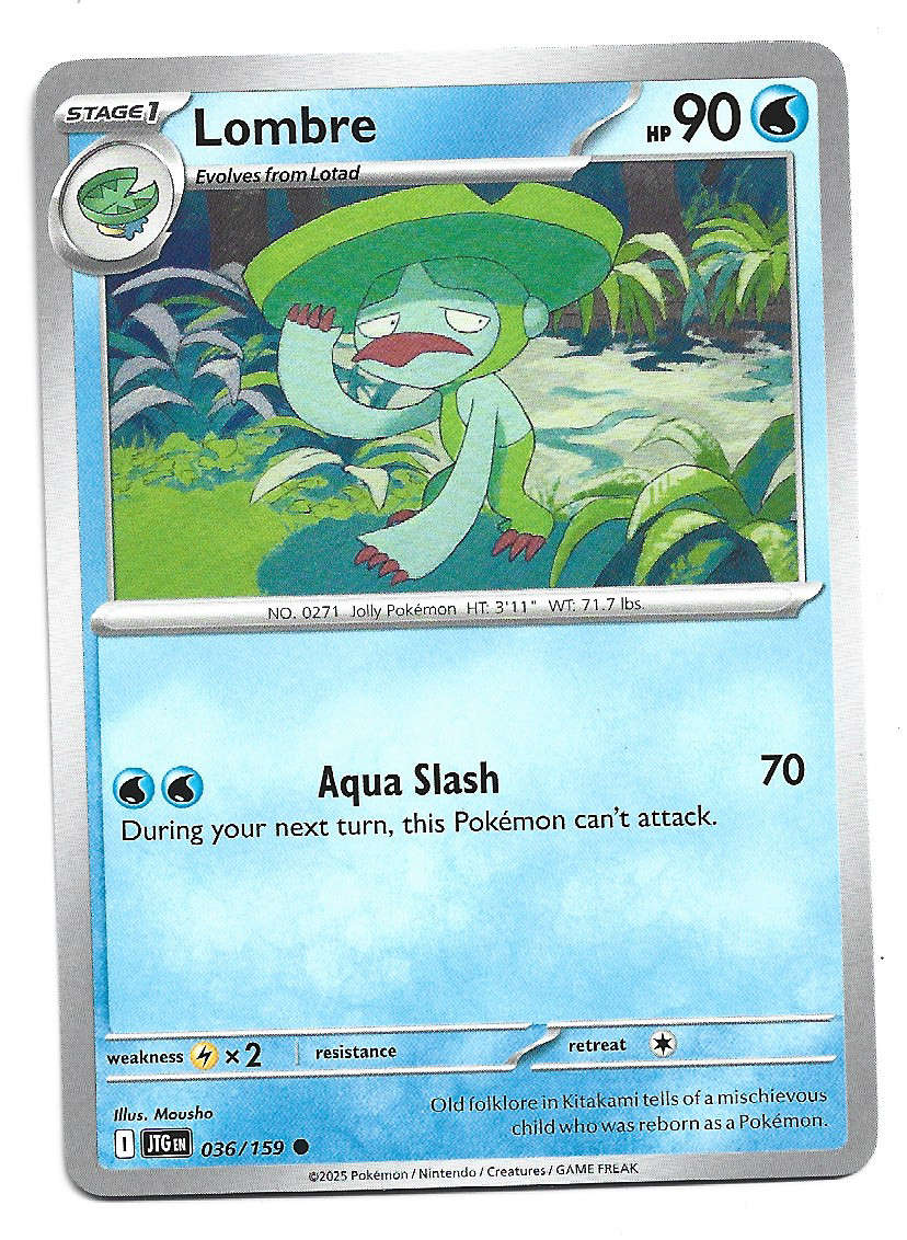 LOMBRE - COMMON  36/159 POKEMON TCG JOURNEY TOGETHER TRADING CARD