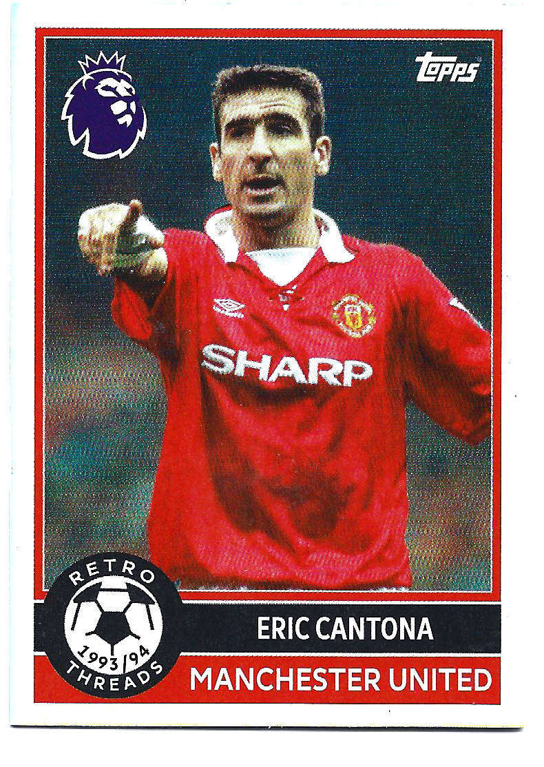 ERIC CANTONA - TOPPS Premier League Premium 2025/26 Collection - "RETRO THREADS" Trading card 384