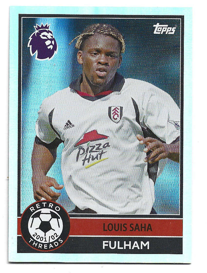 LOUIS SAHA - TOPPS Premier League Premium 2025/26 Collection - "RETRO THREADS" Trading card 390