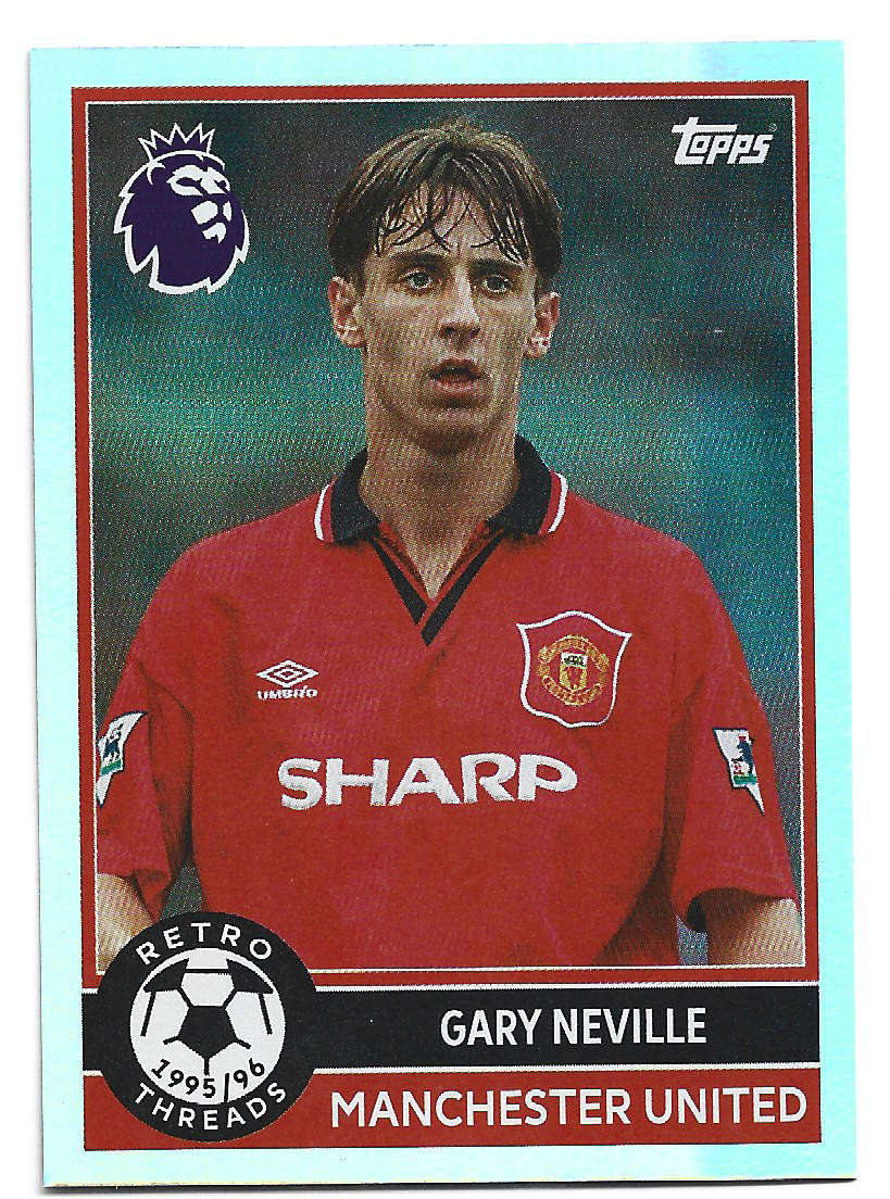GARY NEVILLE - TOPPS Premier League Premium 2025/26 Collection - "RETRO THREADS" Trading card 393