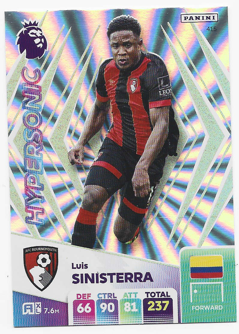 LUIS SINISTERRA -  PANINI English Premier League 2024/25 - FOIL "HYPERSONIC" TRADING CARD 415