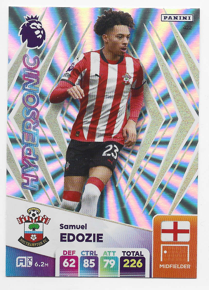 SAMUEL EDOZIE -  PANINI English Premier League 2024/25 - FOIL "HYPERSONIC" TRADING CARD 422
