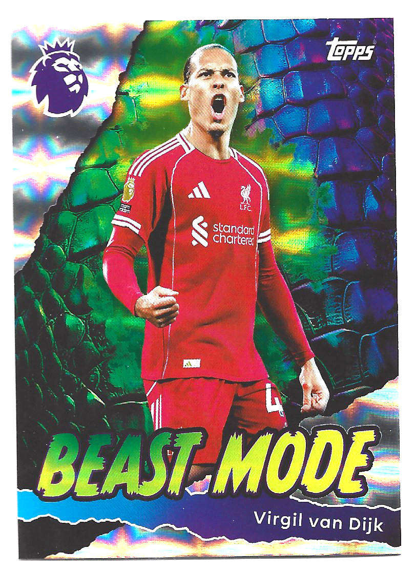 VIRGIL VAN DIJK - TOPPS Premier League Premium 2025/26  - "BEAST MODE" Trading card 430