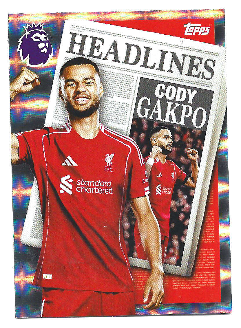 CODY GAKPO - TOPPS Premier League Premium 2025/26  - "HEADLINES" Trading card 446