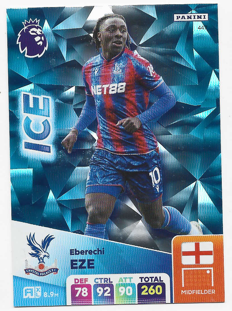 EBERECHI EZE -  PANINI English Premier League 2024/25 - FOIL "ICE" TRADING CARD 447