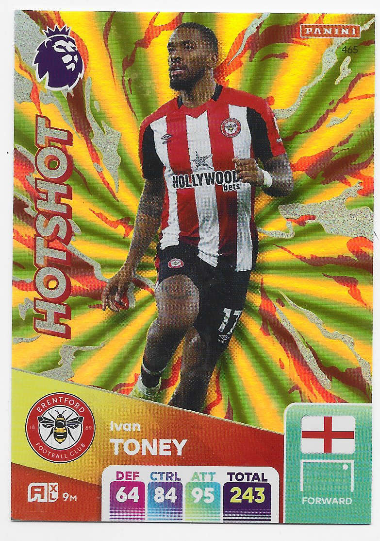 IVAN TONEY -  PANINI English Premier League 2024/25 - FOIL "HIOTSHOT" TRADING CARD 465