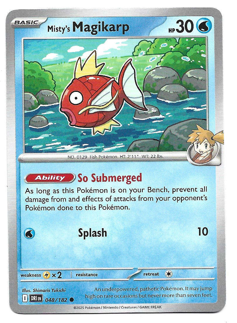 MISTY's MAGICARP - COMMON  48/182  POKEMON TCG DESTINED RIVALS TRADING CARD