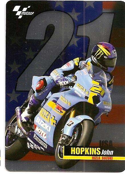 JOHN HOPKINS - MOTO GP 2004/05 CARD COLLECTION - LOT of 5 RARE TRADING CARDS