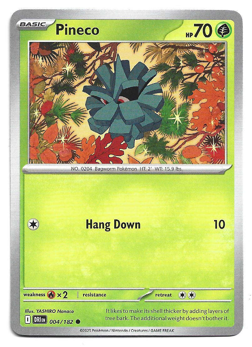 PINECO - COMMON  4/182  POKEMON TCG DESTINED RIVALS TRADING CARD